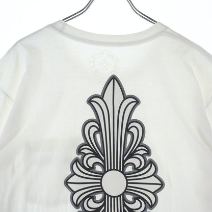 Chrome Hearts Floral Cross T-Shirt Print Short Sleeve Top White — view 4