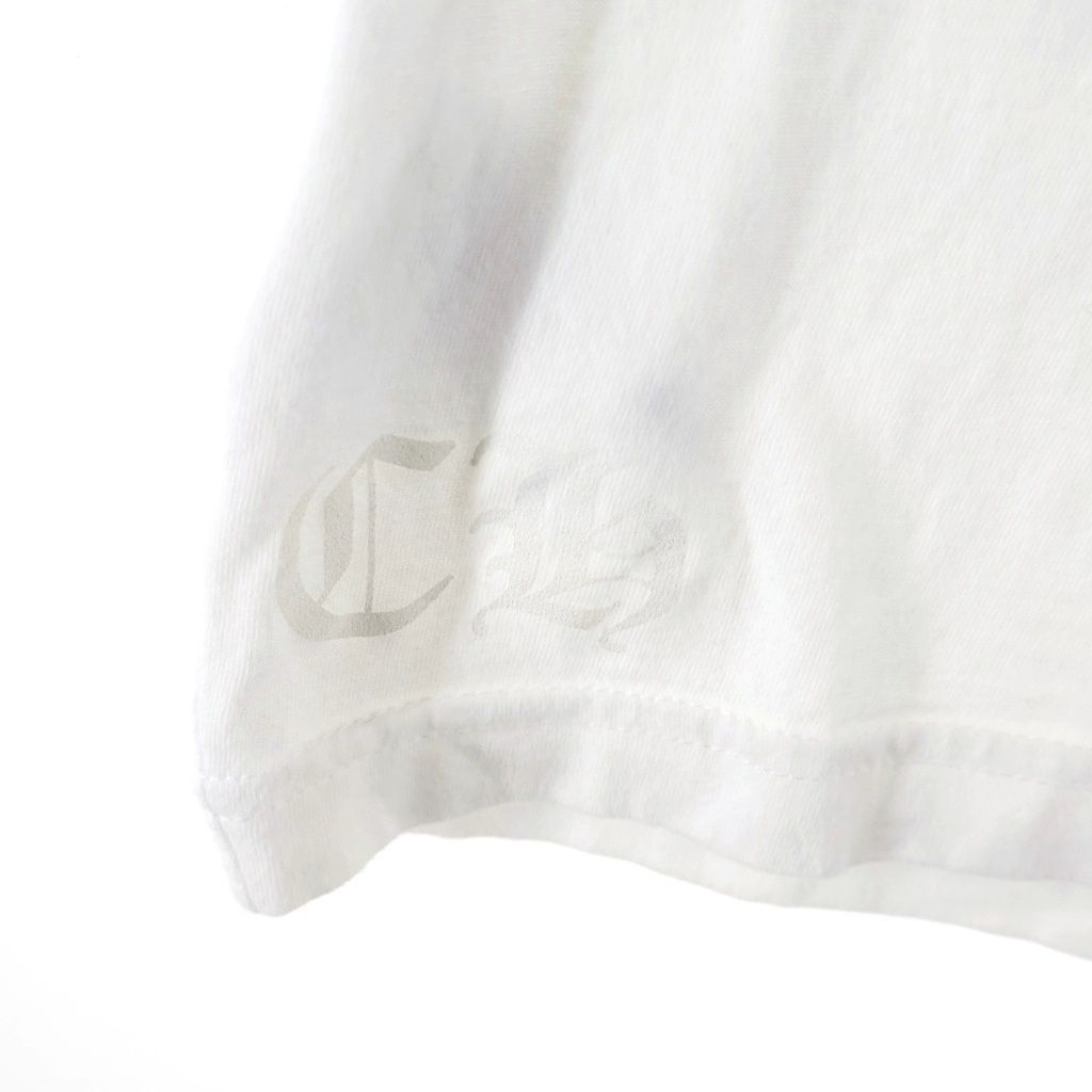 Chrome Hearts Floral Cross T-Shirt Print Short Sleeve Top White — view 6