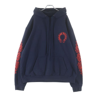 Chrome Hearts Sweatshirt Plvr Sleeve Floral Back Horse Shoe Print Hoodie — view 2