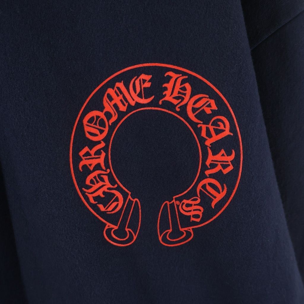 Chrome Hearts Sweatshirt Plvr Sleeve Floral Back Horse Shoe Print Hoodie — view 5