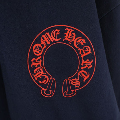 Chrome Hearts Sweatshirt Plvr Sleeve Floral Back Horse Shoe Print Hoodie — view 5