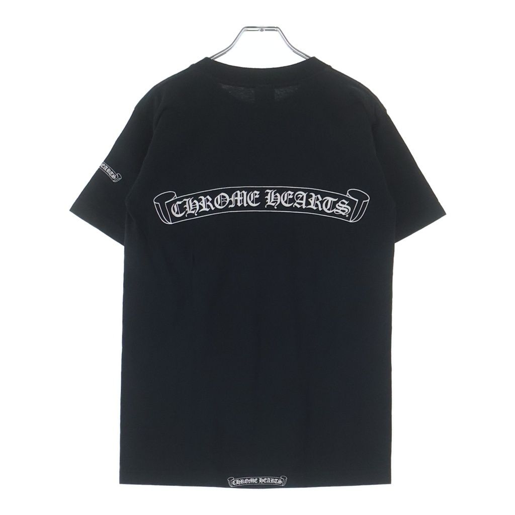 Chrome Hearts Vintage Neck Logo Back Scroll Label Print Short Sleeve T-Shirt — view 2