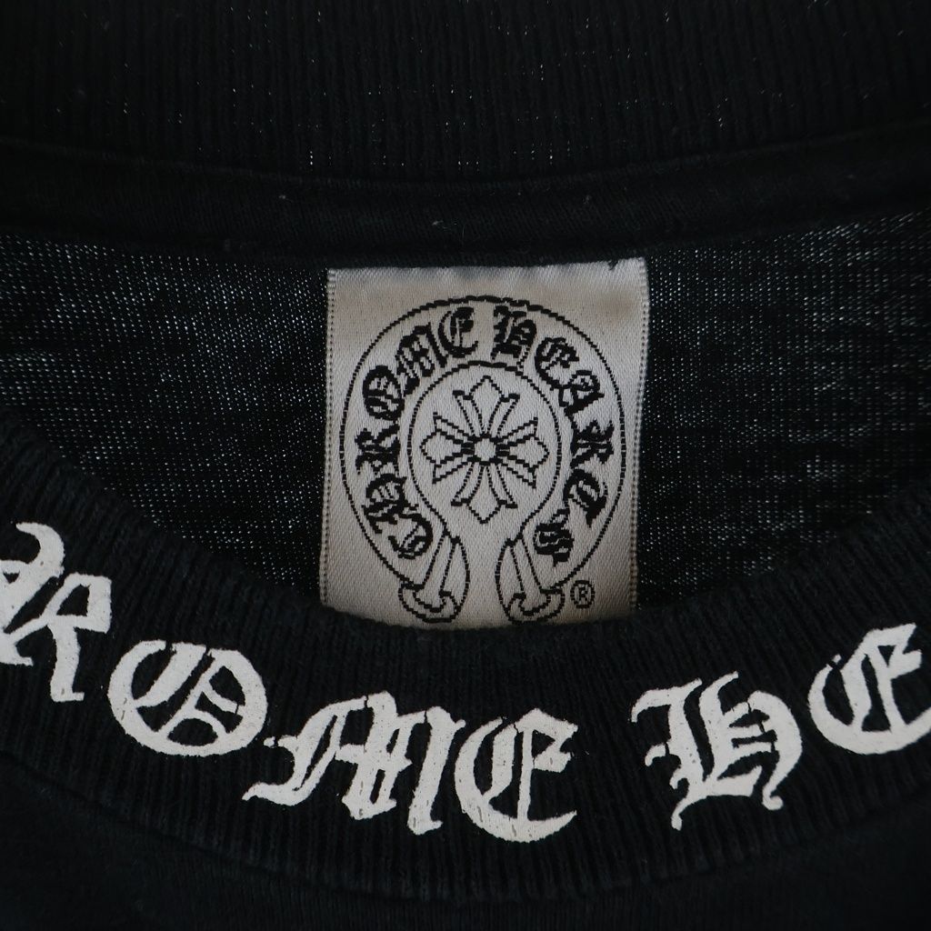 Chrome Hearts Vintage Neck Logo Back Scroll Label Print Short Sleeve T-Shirt — view 7