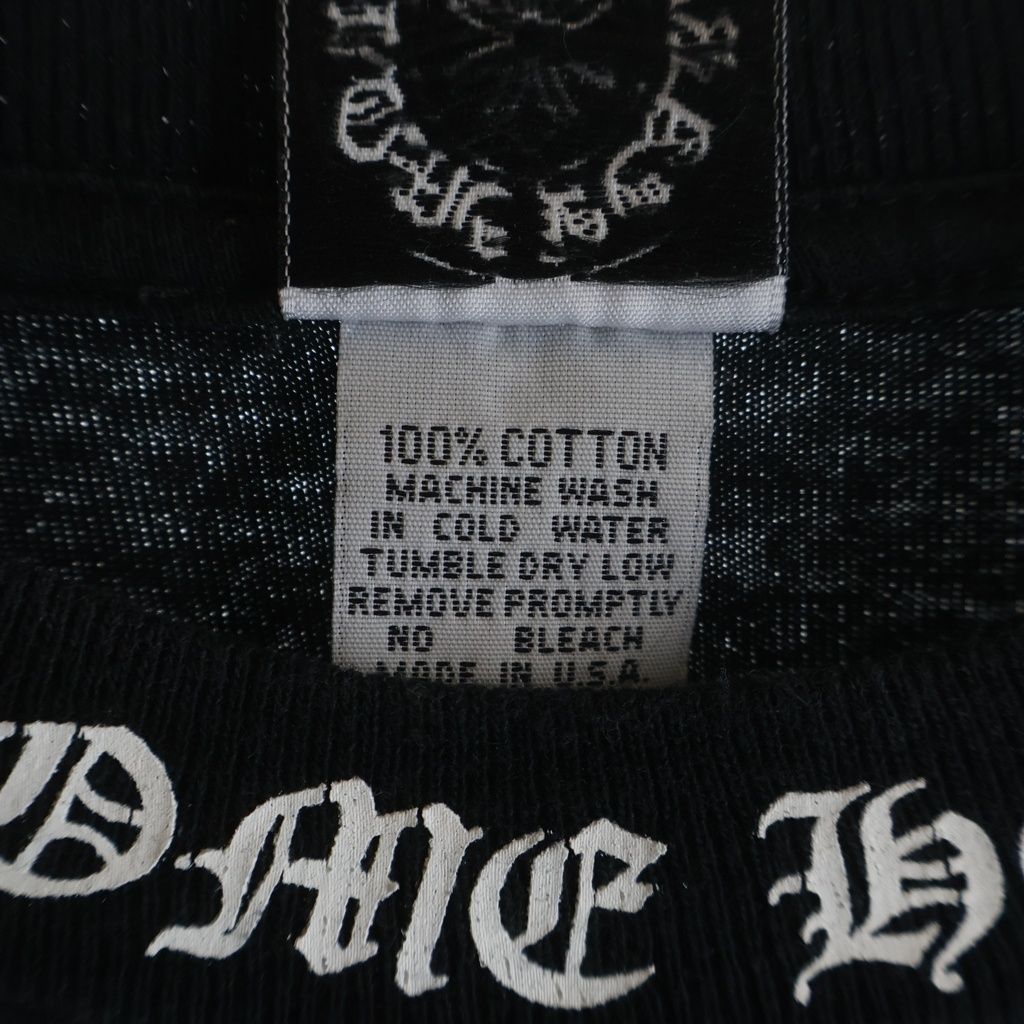 Chrome Hearts Vintage Neck Logo Back Scroll Label Print Short Sleeve T-Shirt — view 8