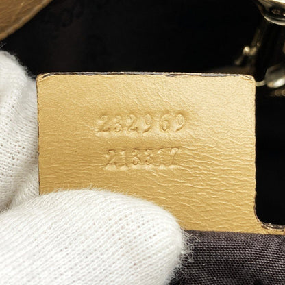 Gucci GG Canvas Sherry Tote Tassel Leather Beige — view 8