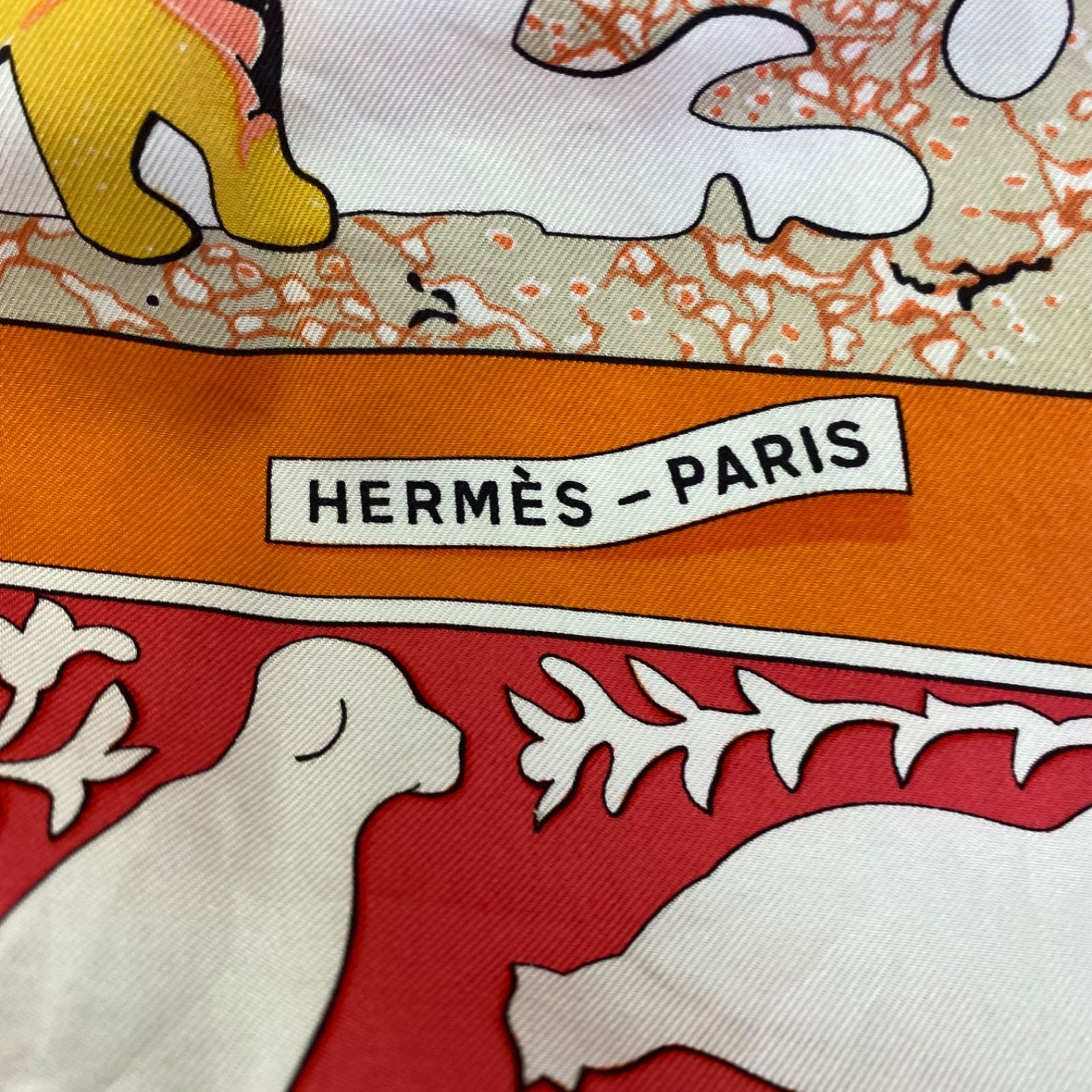 Hermes Carre 90 Early America Vintage Scarf Silk — view 7