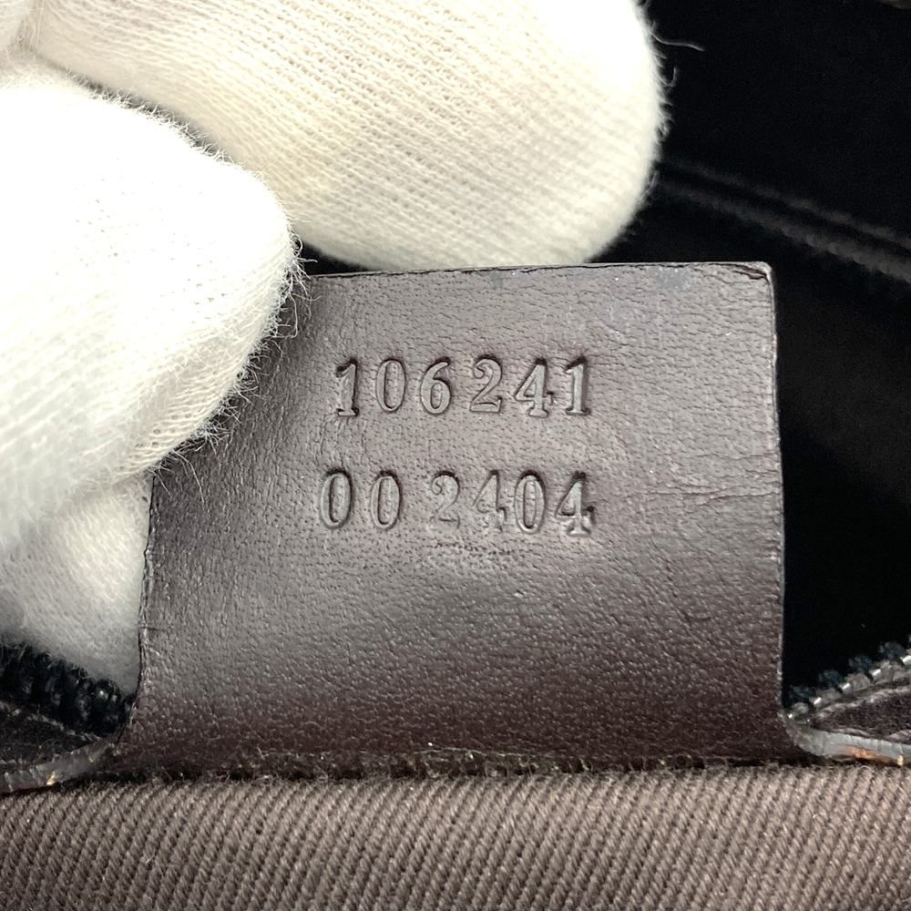 Gucci GG Canvas Tote Leather Brown — view 8