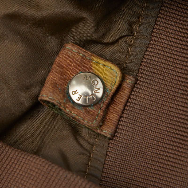 Moncler Artouste Camouflage 2 Green Brown Cotton Polyester Jacket — view 3