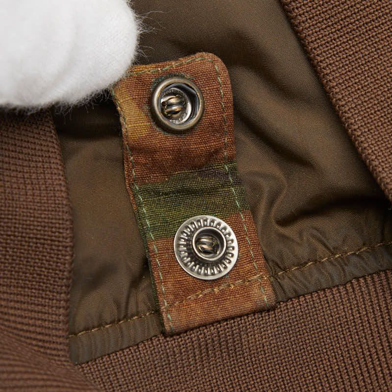 Moncler Artouste Camouflage 2 Green Brown Cotton Polyester Jacket — view 4