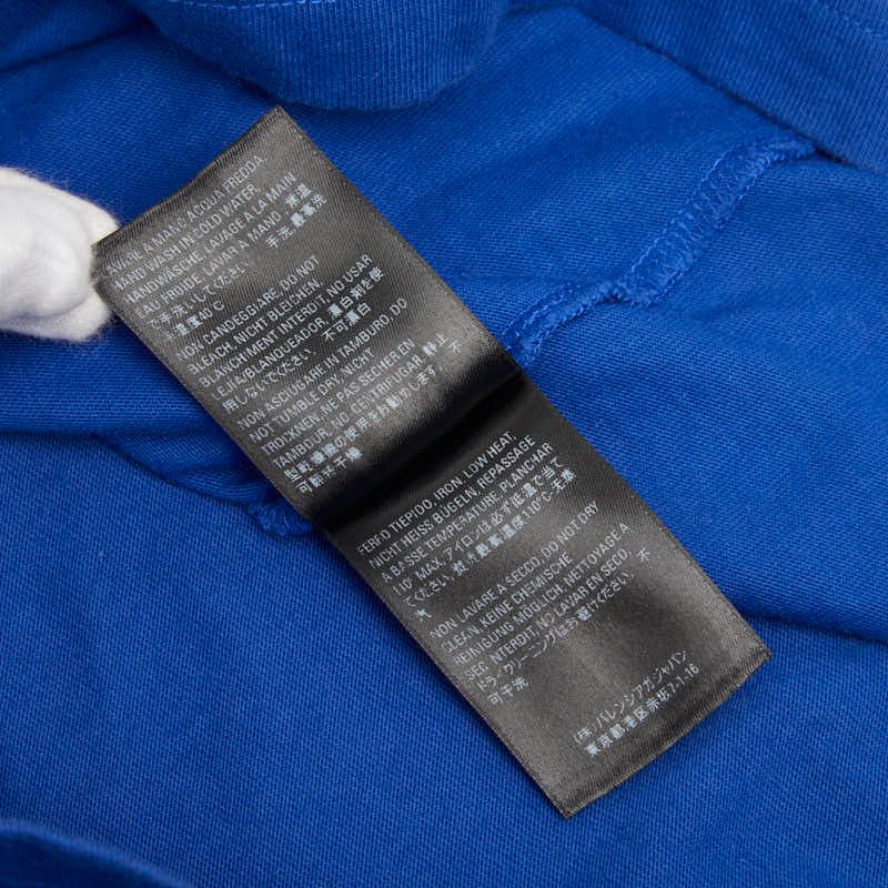 Balenciaga Short Sleeve T-Shirt XS Blue Cotton — view 7