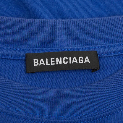 Balenciaga Short Sleeve T-Shirt XS Blue Cotton — view 4