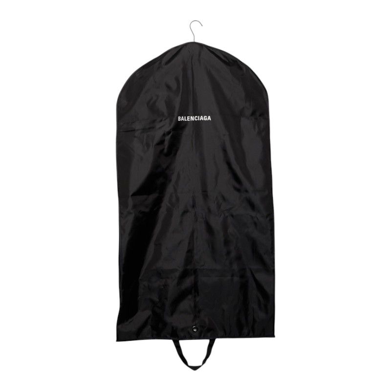 Balenciaga Logo Fleece Jacket Zip 46 Black White Acrylic Polyester — view 9
