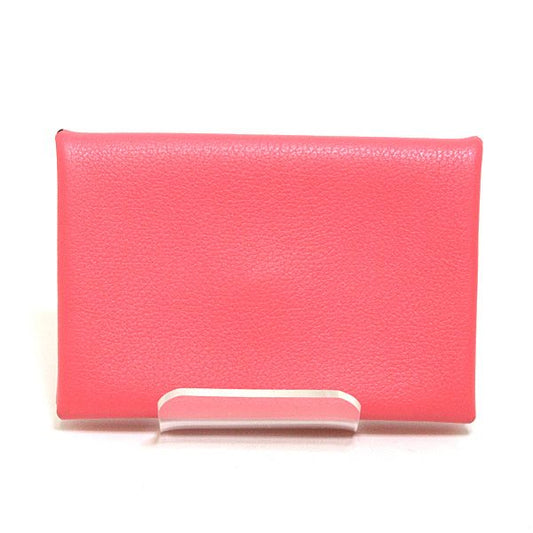 Hermes Calvi Card Case Color Roseuete Business Holder