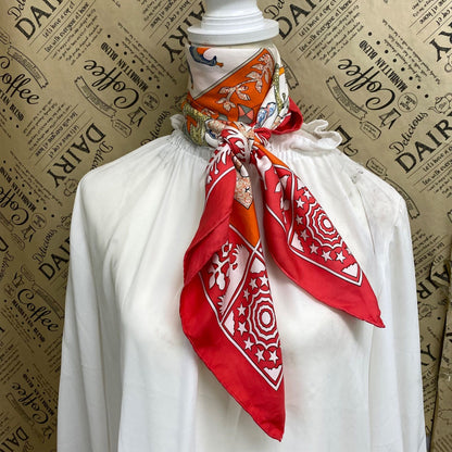 Hermes Carre 90 Early America Vintage Scarf Silk — view 3