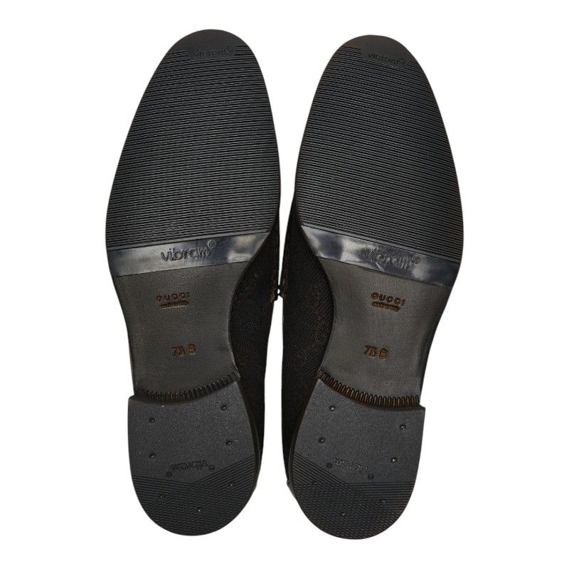 Gucci GG Canvas Loafers Slip on Moccasins Brown — view 5