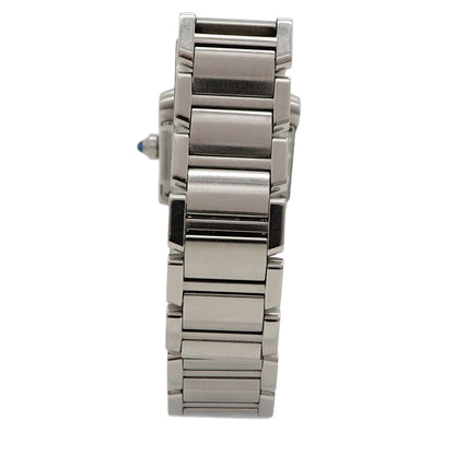 Cartier Tank Francaise SM White Dial Watch — view 8