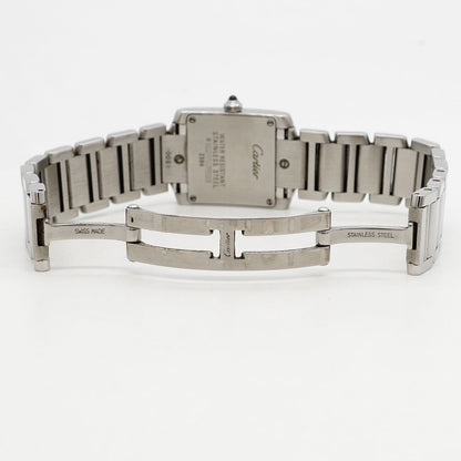 Cartier Tank Francaise SM White Dial Watch — view 4