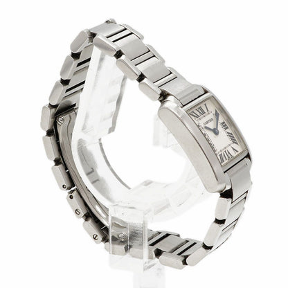Cartier Tank Francaise SM White Dial Watch — view 3
