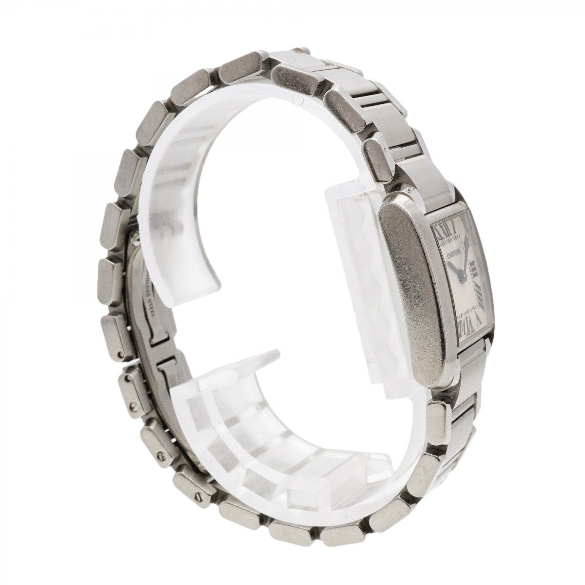 Cartier Tank Francaise SM White Dial Watch — view 3