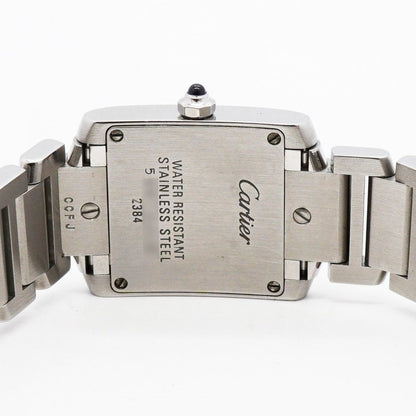 Cartier Tank Francaise SM White Dial Watch — view 5