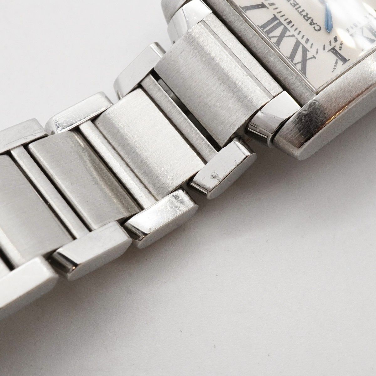 Cartier Tank Francaise SM White Dial Watch — view 8