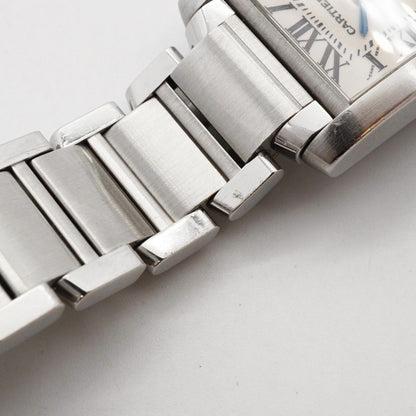 Cartier Tank Francaise SM White Dial Watch — view 8