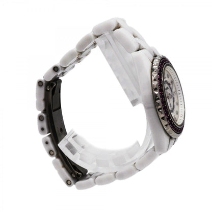 Chanel Pink Saffiano Bezel White Dial Watch — view 3