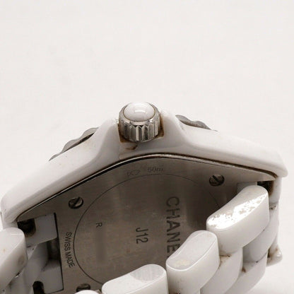 Chanel Pink Saffiano Bezel White Dial Watch — view 8