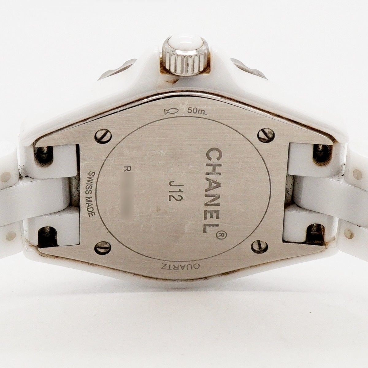Chanel Pink Saffiano Bezel White Dial Watch — view 5
