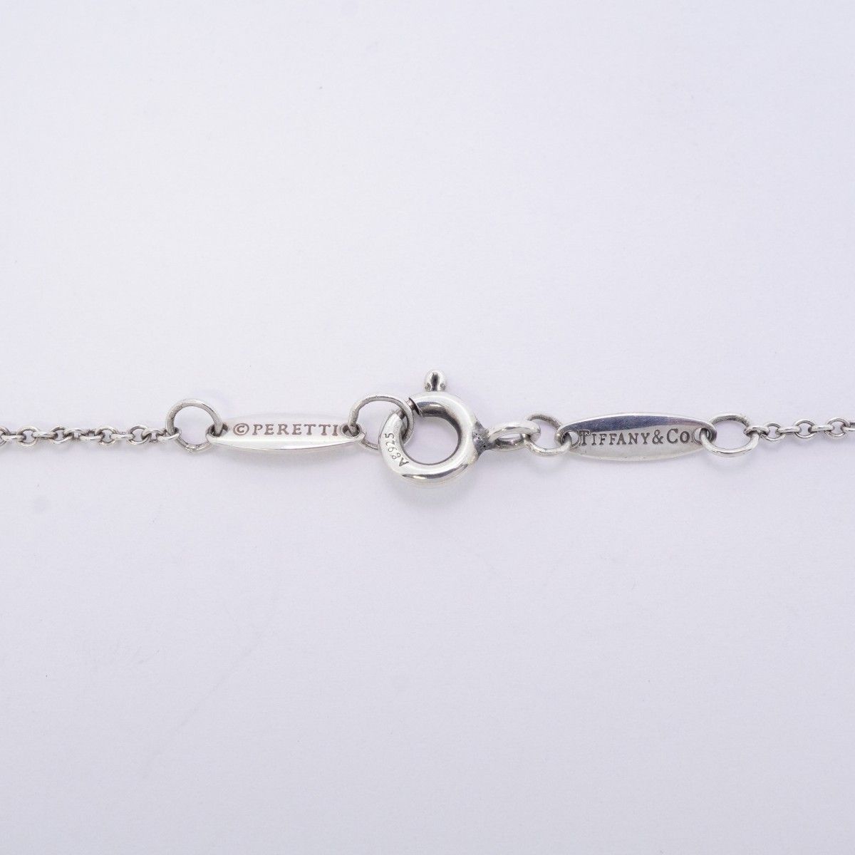 Tiffany & Co Necklace by the Yard 925 Sterling Silver Aquamarine Blue — view 4