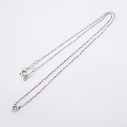 Tiffany & Co Necklace by the Yard 925 Sterling Silver Aquamarine Blue — view 3