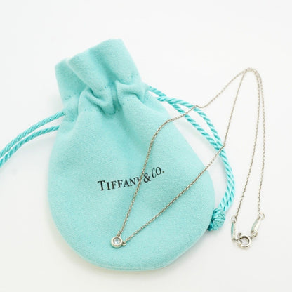 Tiffany & Co Necklace by the Yard 925 Sterling Silver Aquamarine Blue — view 7