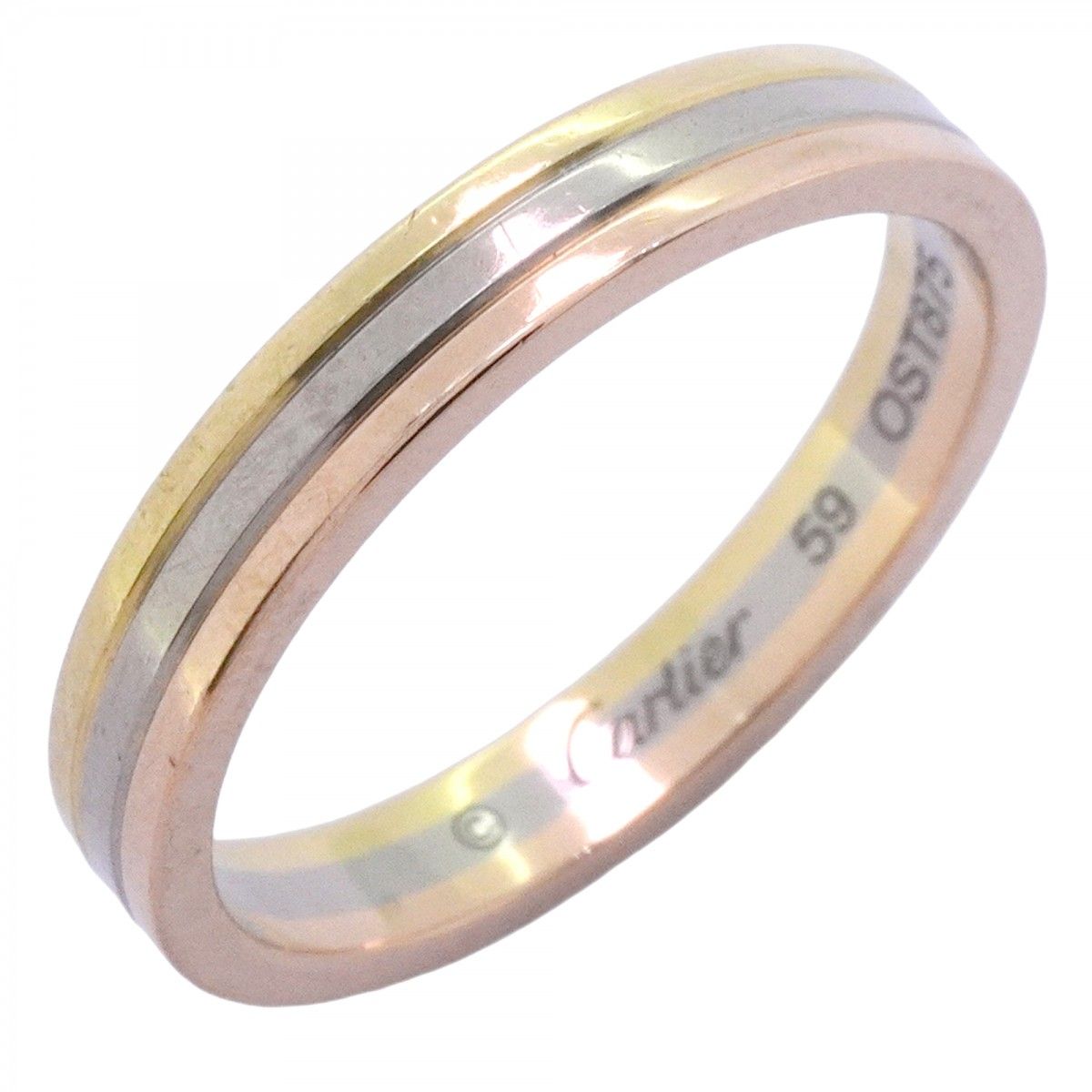 Cartier Ring Vendome 18k Yellow Gold 18k White 18k Pink