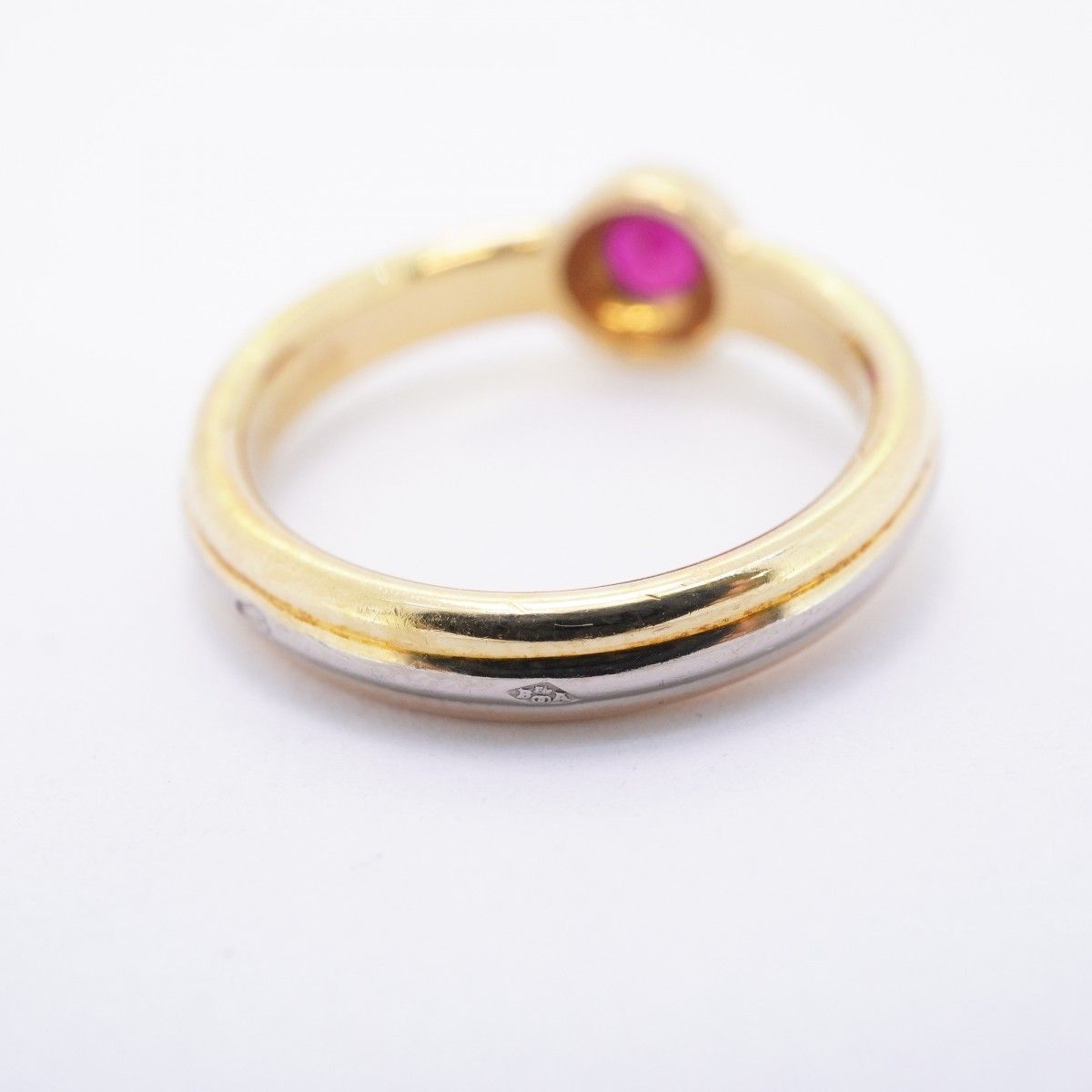 Cartier Ring Monostone 18k Yellow Gold 18k White 18k Pink Ruby — view 7