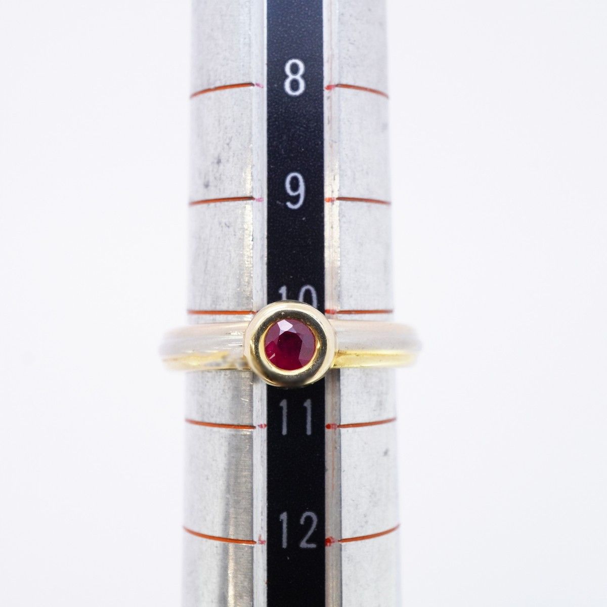Cartier Ring Monostone 18k Yellow Gold 18k White 18k Pink Ruby — view 8