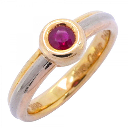Cartier Ring Monostone 18k Yellow Gold 18k White 18k Pink Ruby