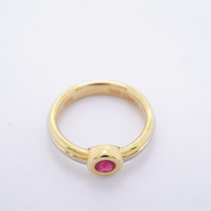 Cartier Ring Monostone 18k Yellow Gold 18k White 18k Pink Ruby — view 3