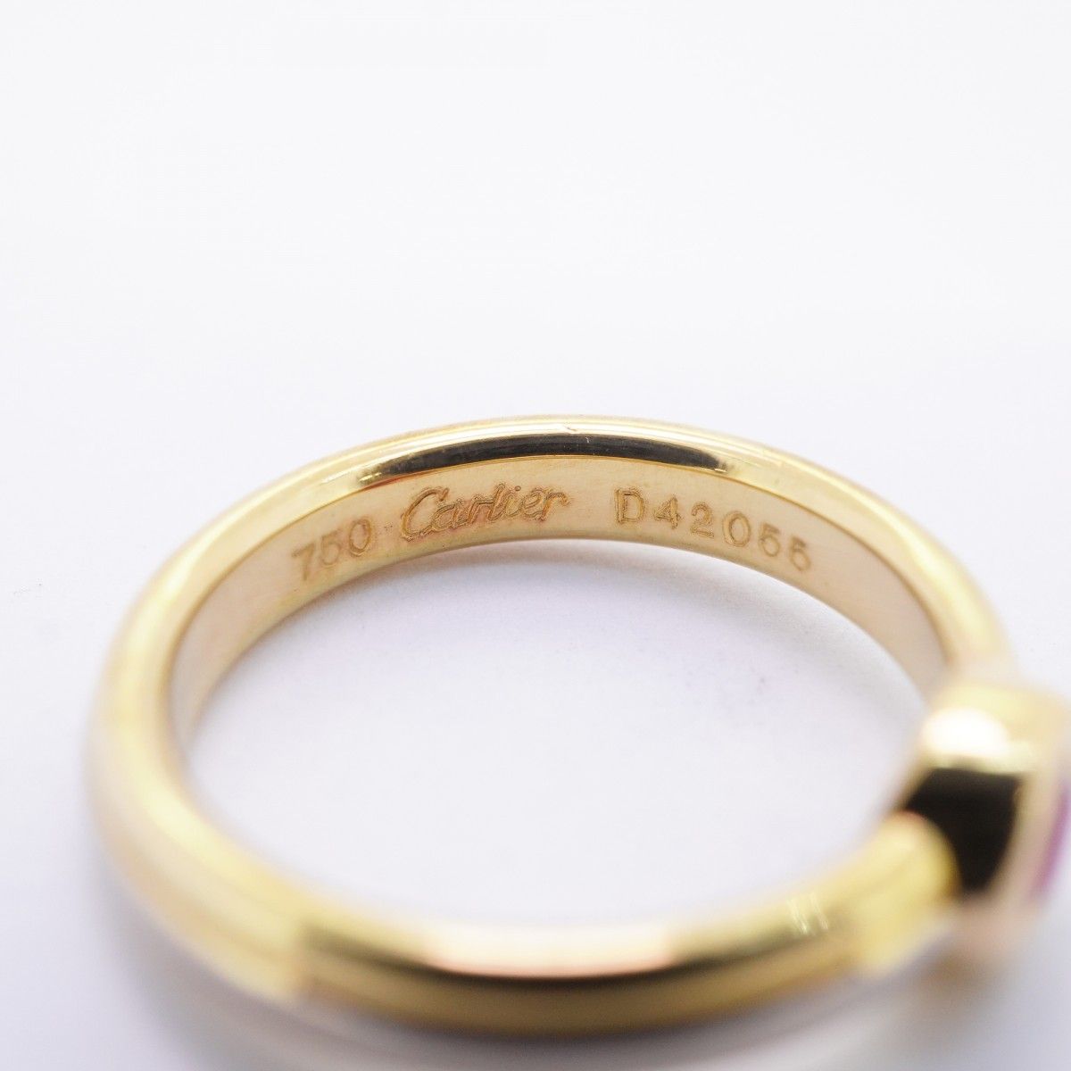 Cartier Ring Monostone 18k Yellow Gold 18k White 18k Pink Ruby — view 4