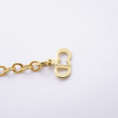Dior Necklace CD Logo Gold Plated Rhinestone — view 5