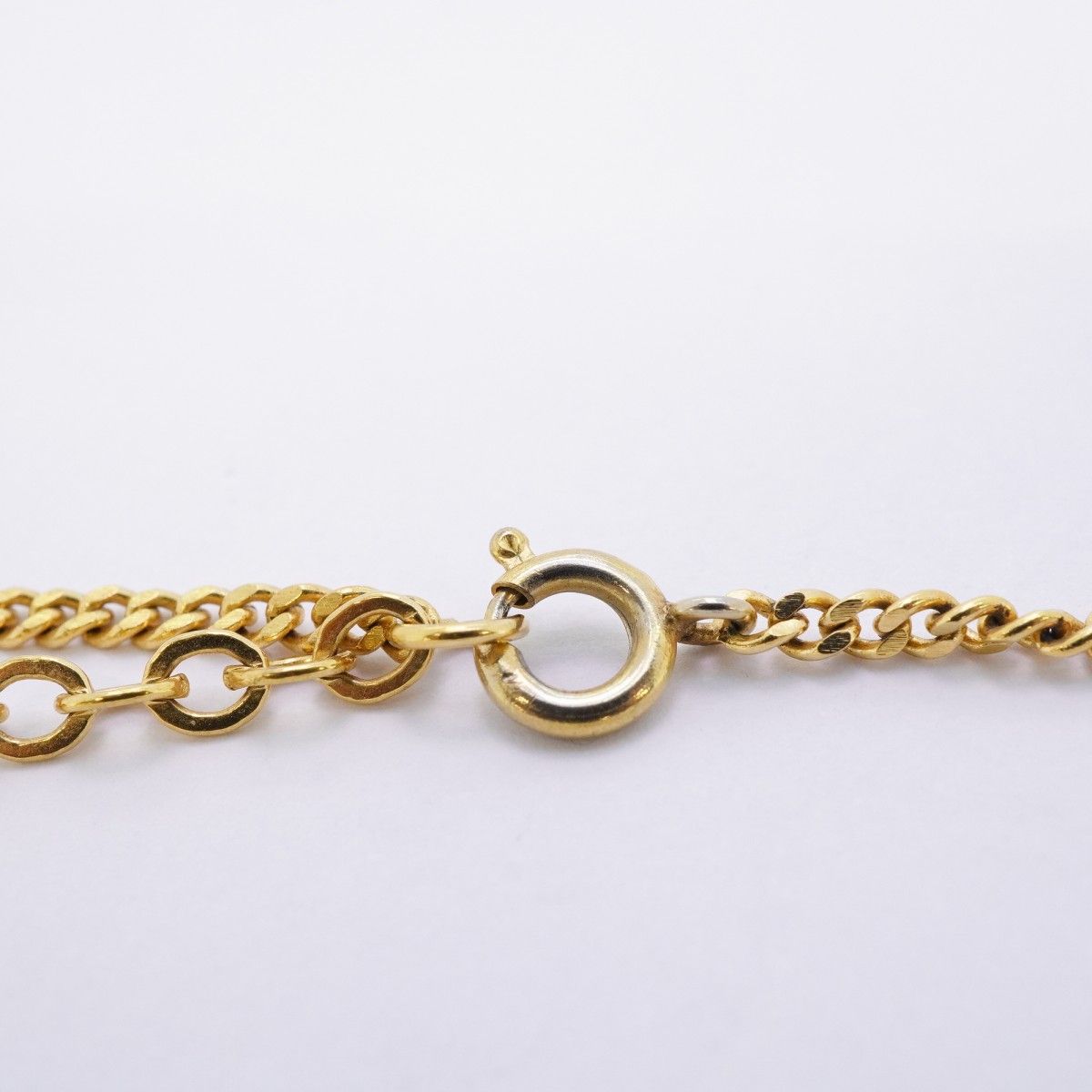 Dior Necklace CD Logo Gold Plated Rhinestone — view 4