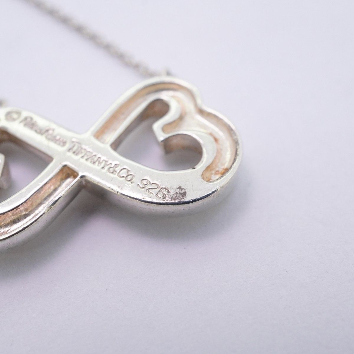 Tiffany & Co Necklace Double Loving Silver — view 8