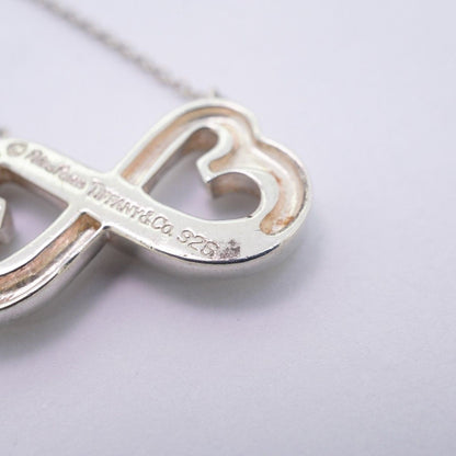 Tiffany & Co Necklace Double Loving Silver — view 8