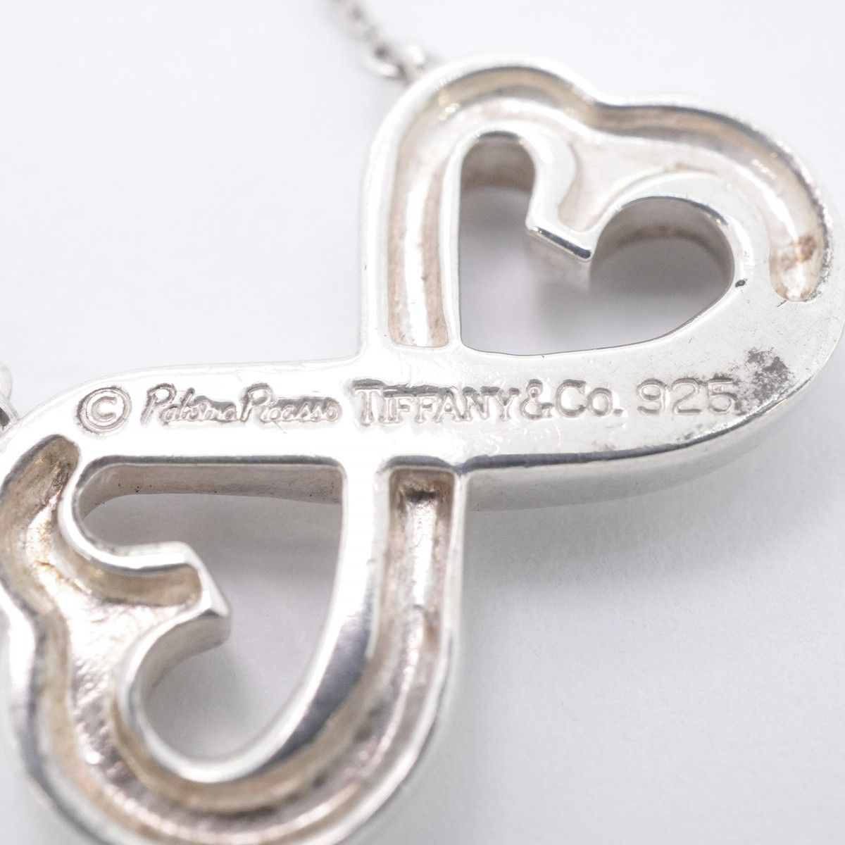Tiffany & Co Necklace Double Loving Silver — view 6