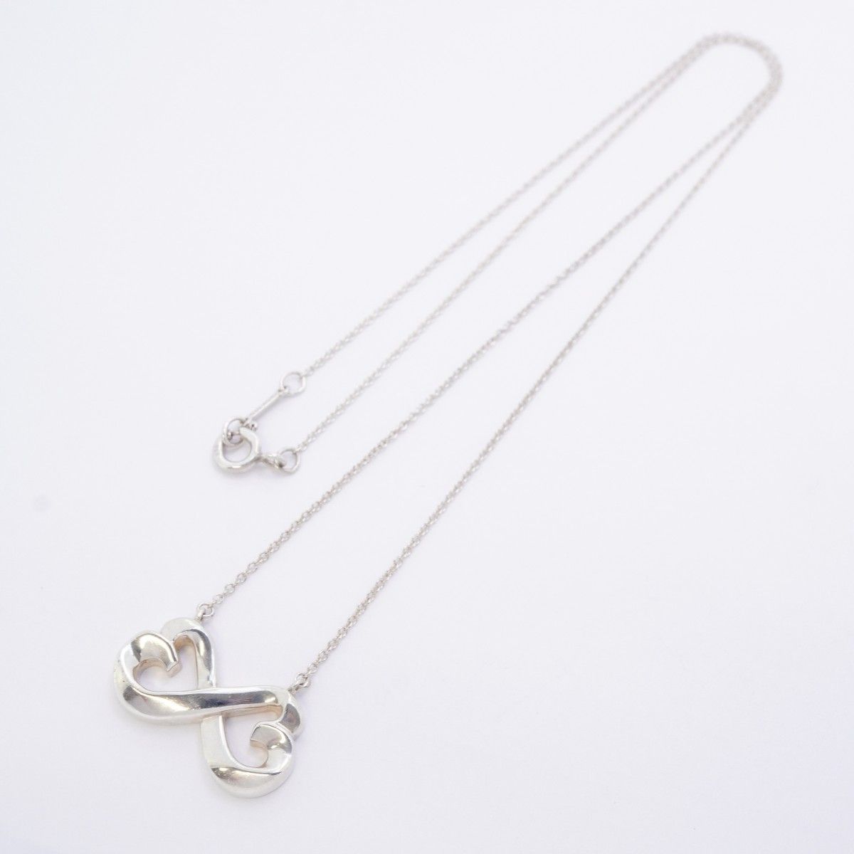 Tiffany & Co Necklace Double Loving Silver — view 3