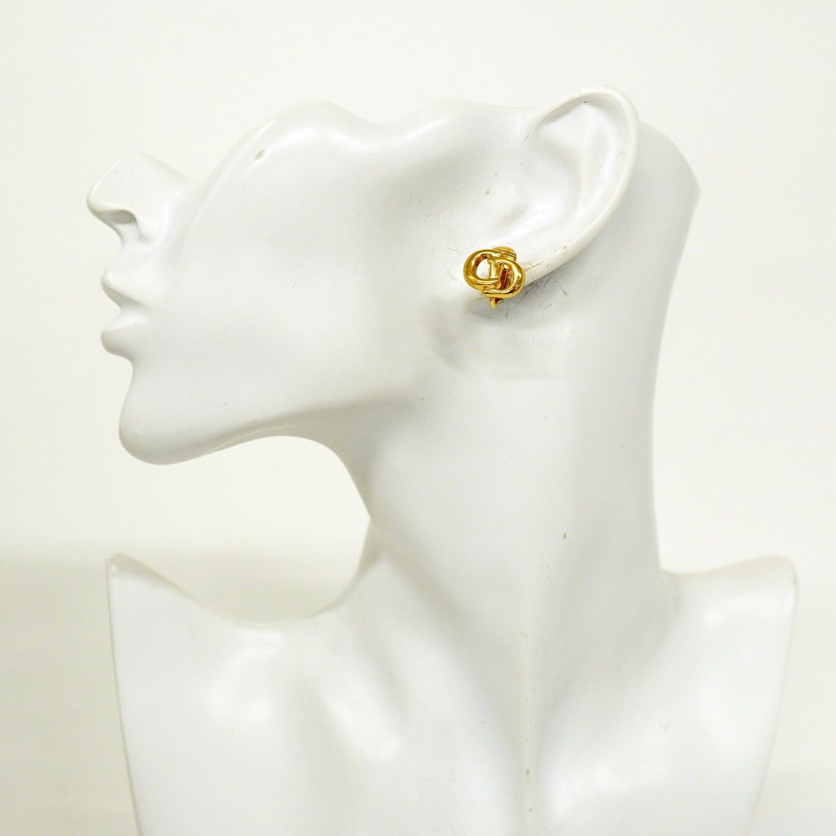 Dior Earrings CD Logo Gold Plated — view 5