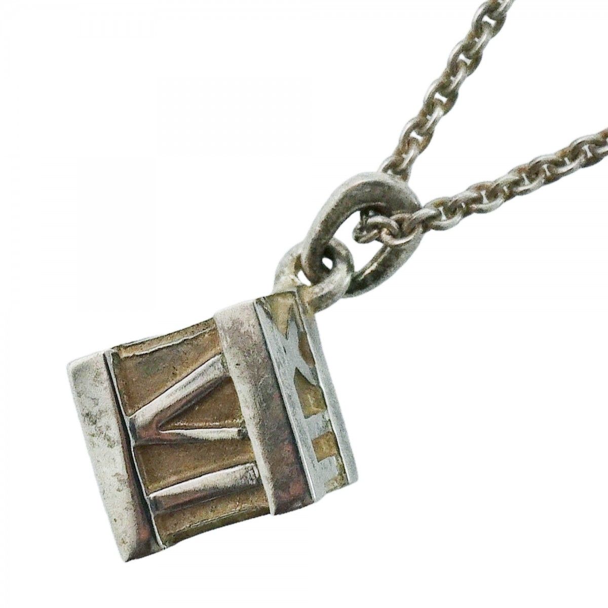 Tiffany & Co Necklace Atlas Cube 925 Sterling Silver
