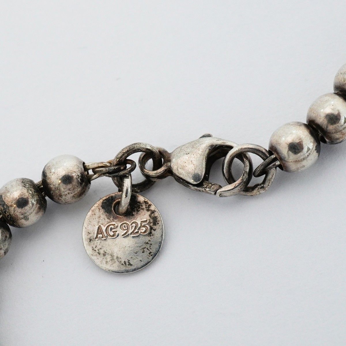 Tiffany & Co Bracelet Return to Heart Ball Chain 925 Sterling Silver Blue — view 4