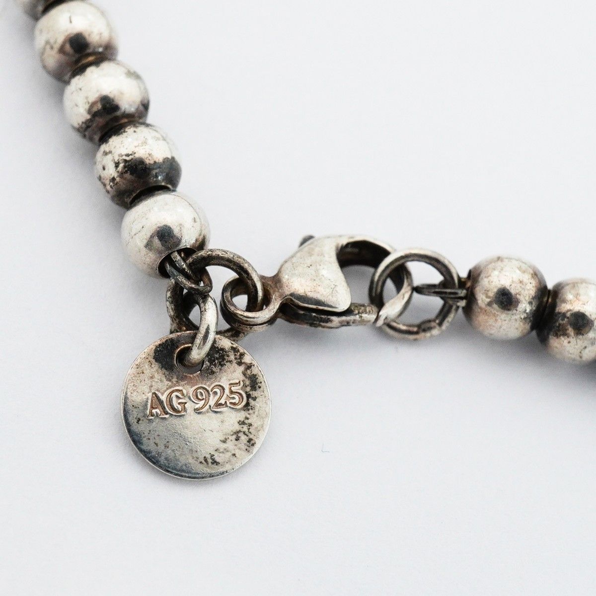 Tiffany & Co Bracelet Return to Heart Ball Chain 925 Sterling Silver Blue — view 7