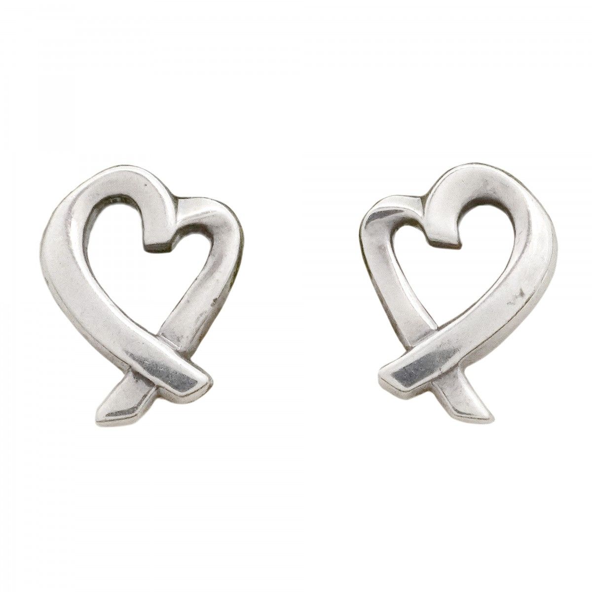 Tiffany & Co Earrings Loving Silver