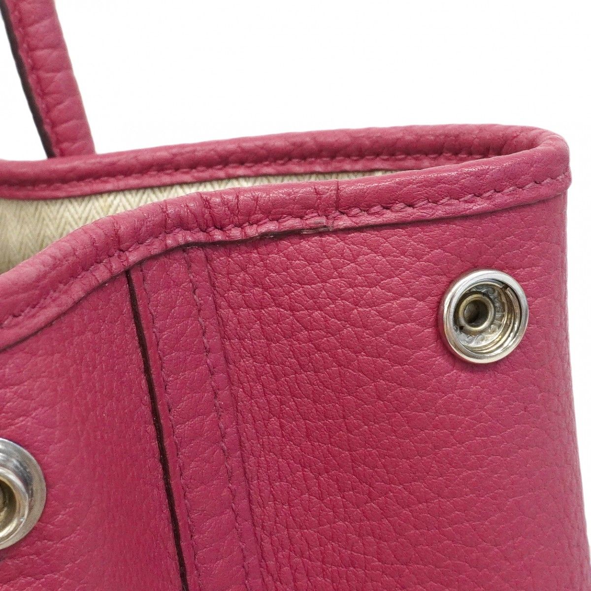 Hermes Tote Garden Party PM Fjord Rosewood Silver — view 8